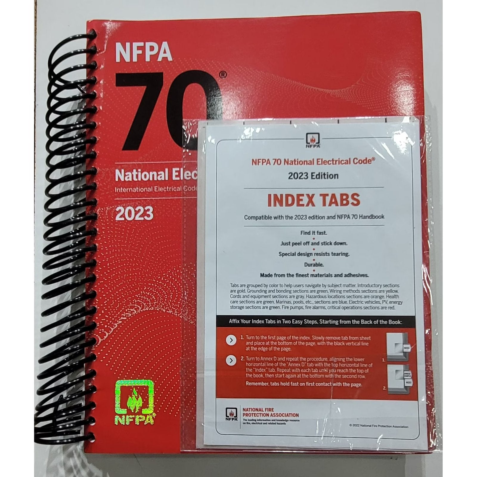 NEC 2023 Edition Code Book National Electrical Code AND INDEX TAB USA ITEMS, New