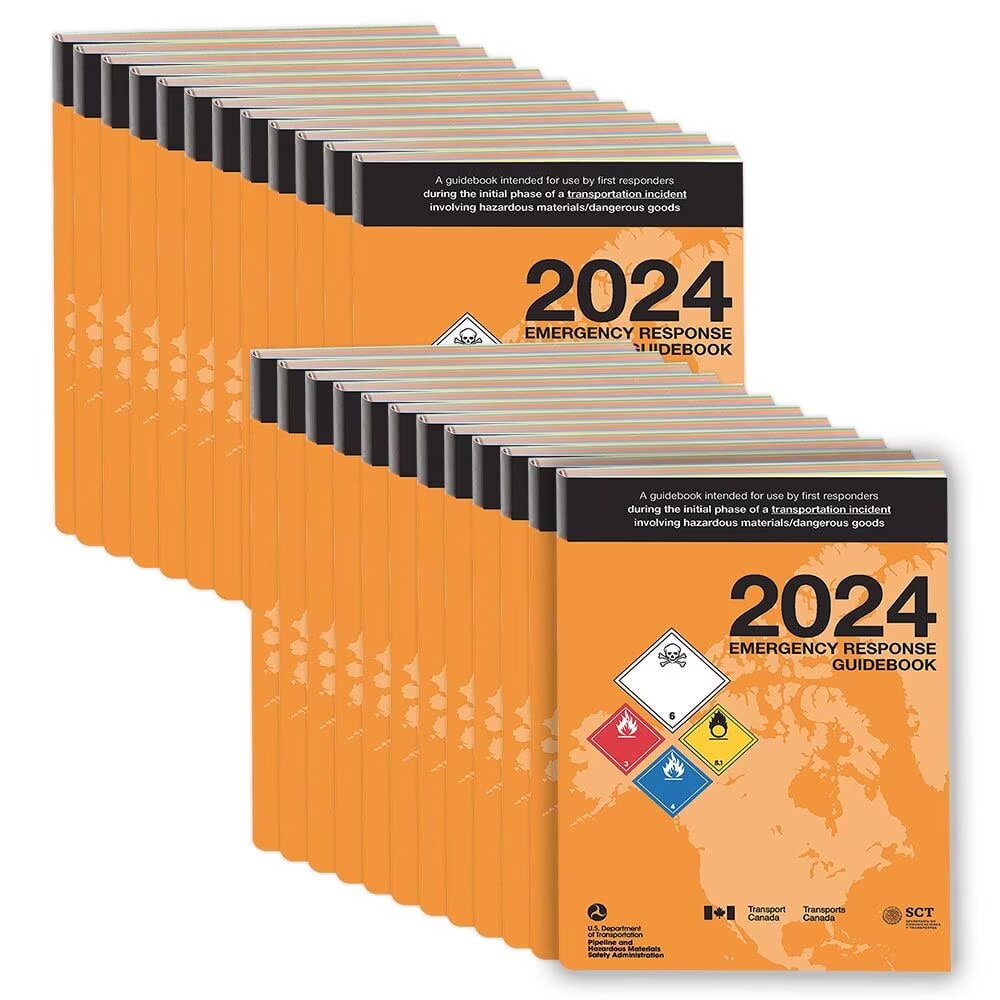 2024 Emergency Response Guidebook (ERG), Soft Bound, 4” x 5.5” Pocket Size, 25-Pack, English, J. J. Keller & Associates, Inc.