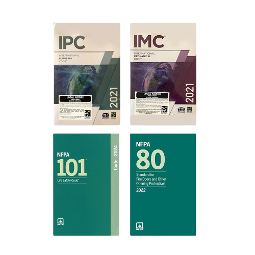 2021 Code Collection: IPC, IMC, NFPA 101 & NFPA 80 - bestbooksdeals
