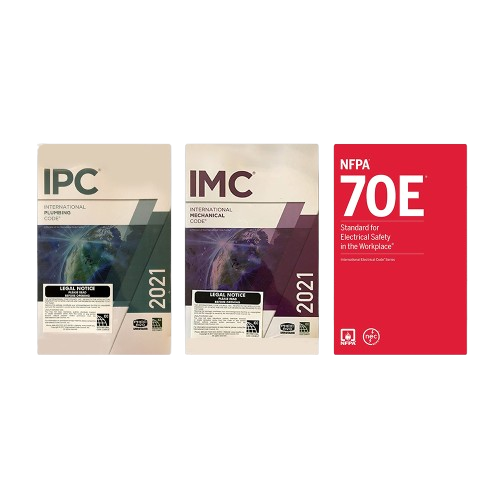 2021 International Plumbing, Mechanical & NFPA 70E Electrical Safety Code Set - bestbooksdeals