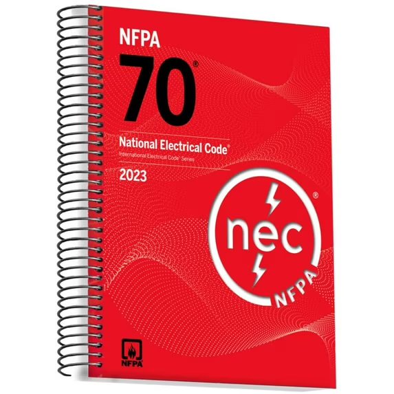 NFPA 70, National Electrical Code, 2023 Edition, Spiralbound Paperback