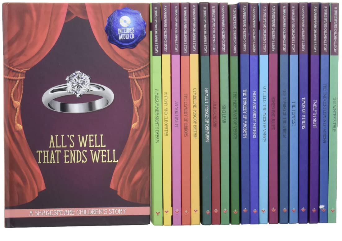 20 Childrens Shakespeare Stories Hardback Set With Audio Cds Hardcover - bestbooksdeals