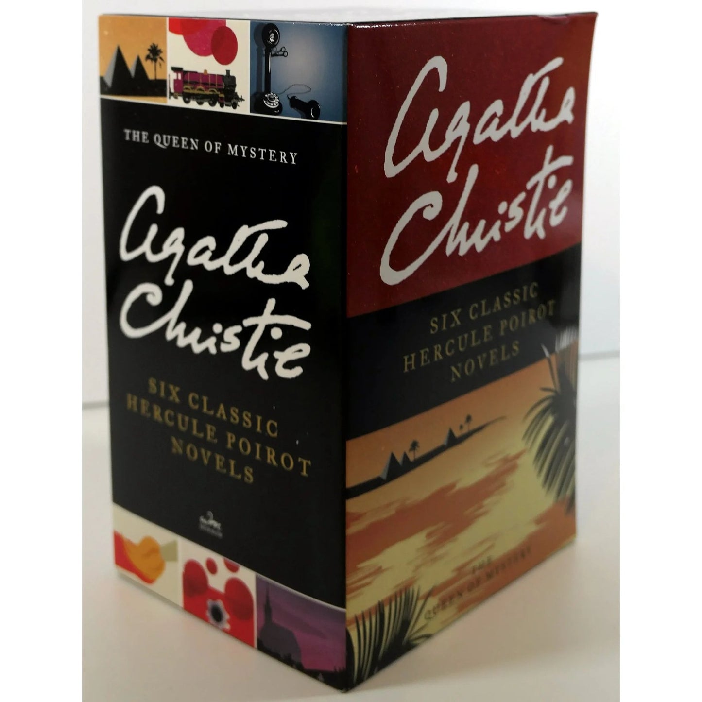Agatha Christie: Six Classic Hercule Poirot Novels In Slipcase NEW